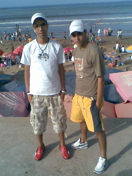 moi et rachid _______plage de aljadida